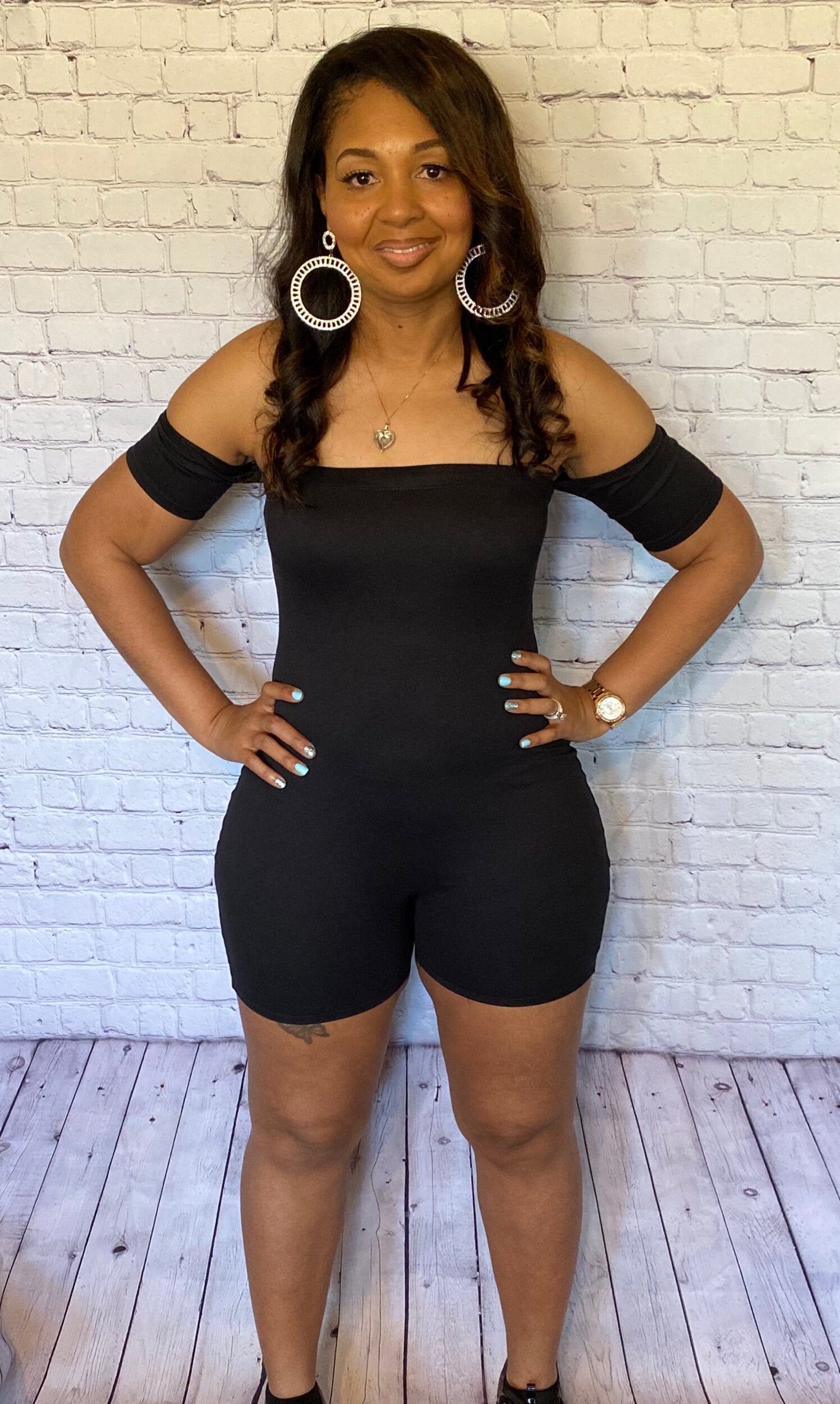Off Shoulders Romper