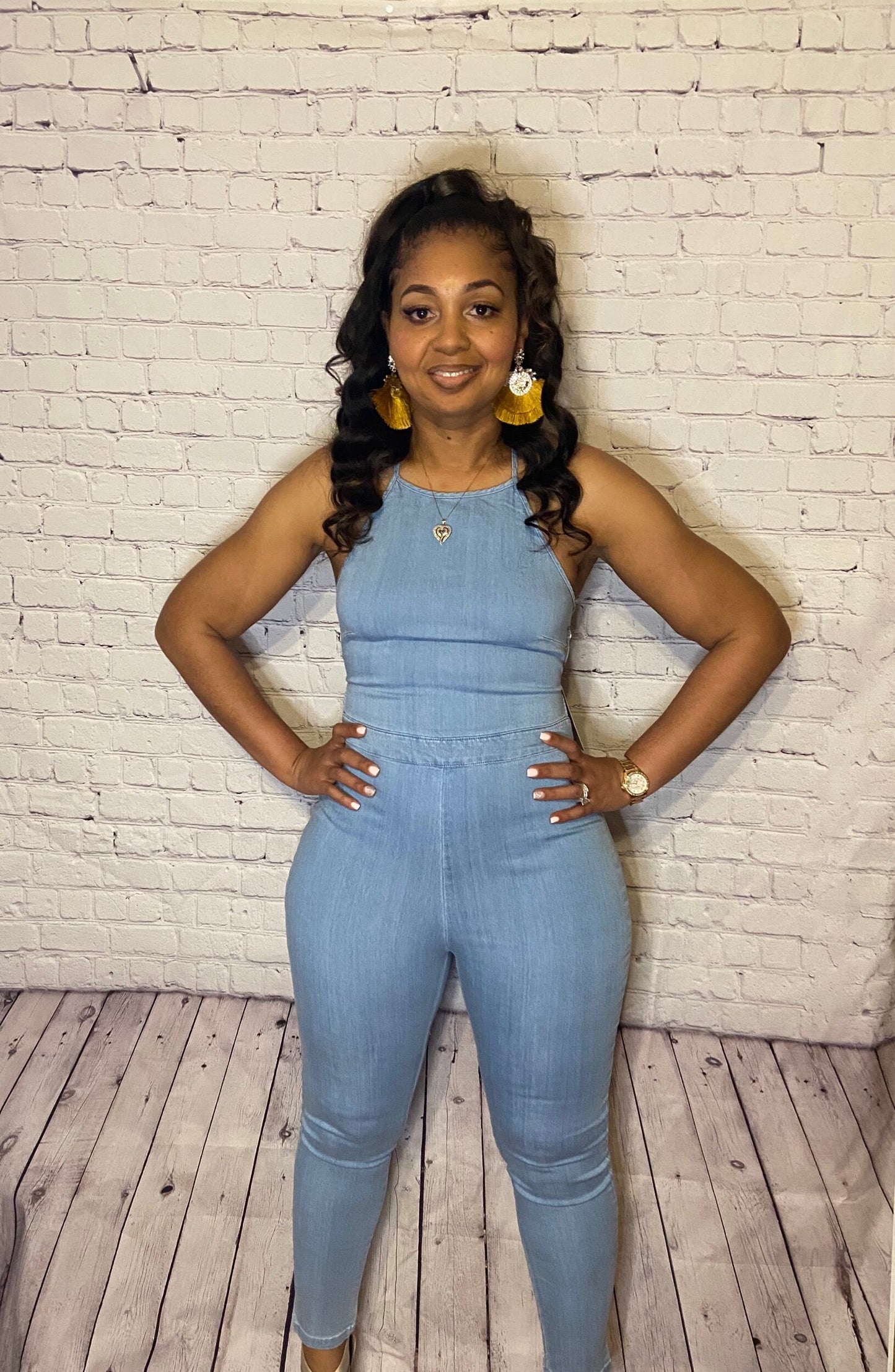 Sexy crisscrossed jumpsuit