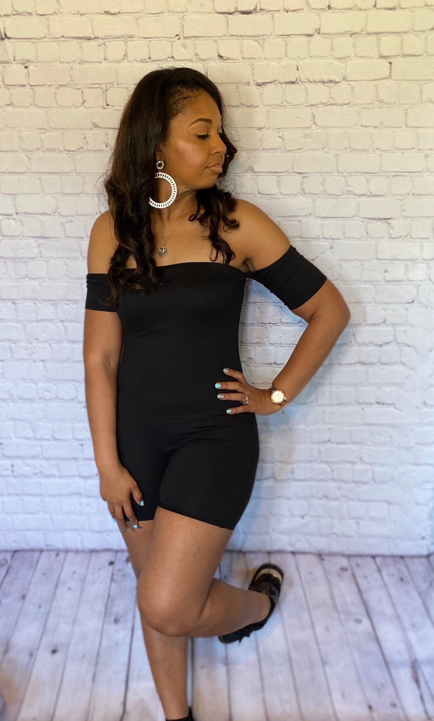 Off Shoulders Romper
