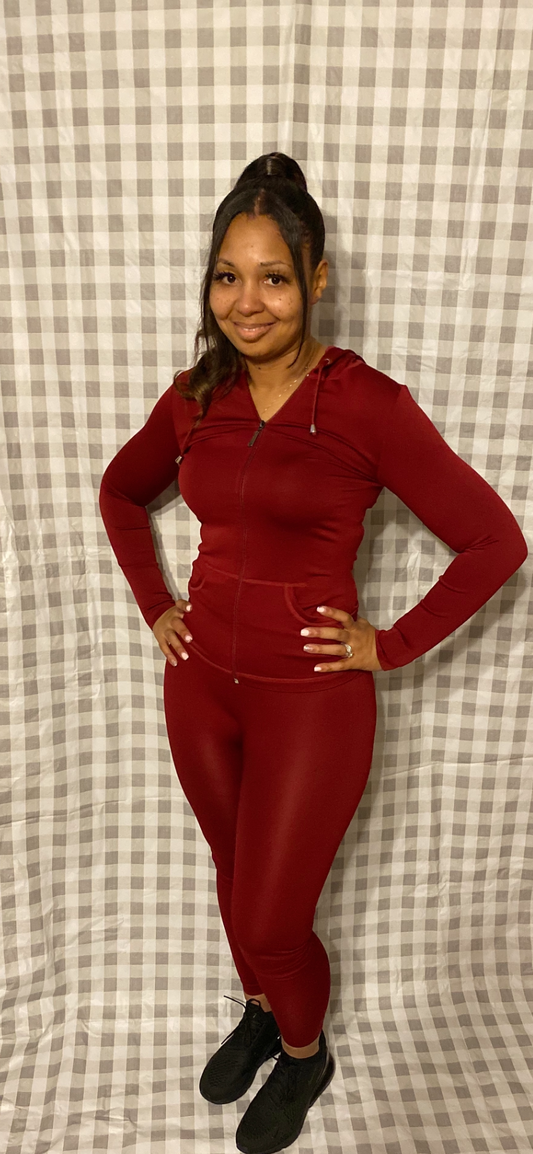 Never too simple- Burgundy