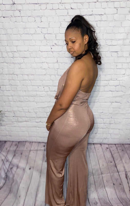 Rose gold jumpsuit