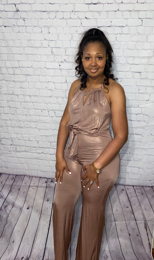 Rose gold jumpsuit