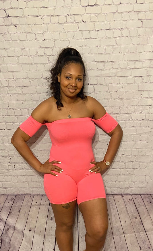 Hot Pink Romper